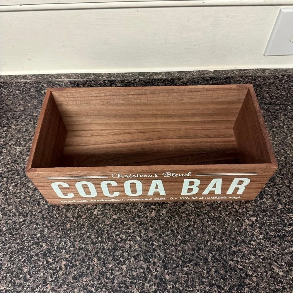 Hot Chocolate Wooden Box Christmas